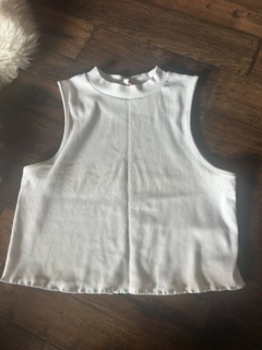 glo fashion women's top, size large, white
